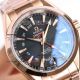 Swiss Replica Omega Seamaster 150m Aqua Terra GMT Rose Gold Black Dial 8605 Movement Watch (4)_th.jpg